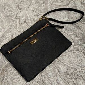 NEW w Tags Kate Spade Wristlet 100%Genuine Cowhide Leather Black
